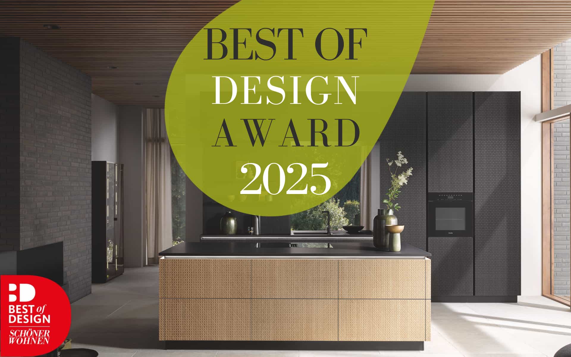 Cuisine équipée récompensée pas le Best of Design Award 2025