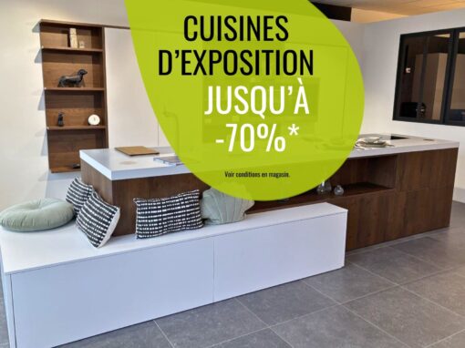 Liquidation et soldes sur les cuisines d’exposition ! Jusqu&rsquo;à -70 %